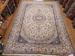 Vintage handgeknoopt perzisch tapijt nain 362x250, Info@SlatsAntiek.nl, Perzisch, 200 cm of meer, Ophalen of Verzenden