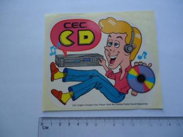 sticker CEC CD compact disc player strip sound techniek  beschikbaar voor biedingen