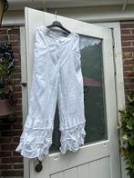 “Hebbeding”Witte Linnen Broek met Roes, Kleding | Dames, Wit, Nieuw, Ophalen of Verzenden, Lang