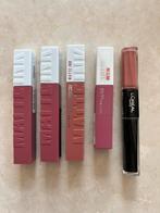 Maybelline superstay matte ink 180 65 15 en l’oreal 803, Ophalen, Zo goed als nieuw, Zwart, Handen en Nagels