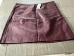 Imitatieleer rokje. Bordeaux. XL, Overige kleuren, Maat 46/48 (XL) of groter, Nieuw, Ophalen of Verzenden
