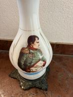 Antieke olielamp met Napoleon afbeelding, Antiek en Kunst, Ophalen of Verzenden