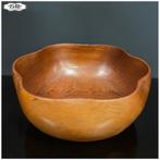 Vintage teakhouten schalen 3 verschillende op voorraad, Schaal, Rond, Ophalen of Verzenden, Zo goed als nieuw