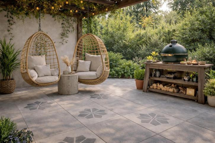 tuintegels scherp geprijsd., Tuin en Terras, Tegels en Klinkers, Nieuw, Terrastegels, Keramiek, 10 m² of meer, Ophalen of Verzenden