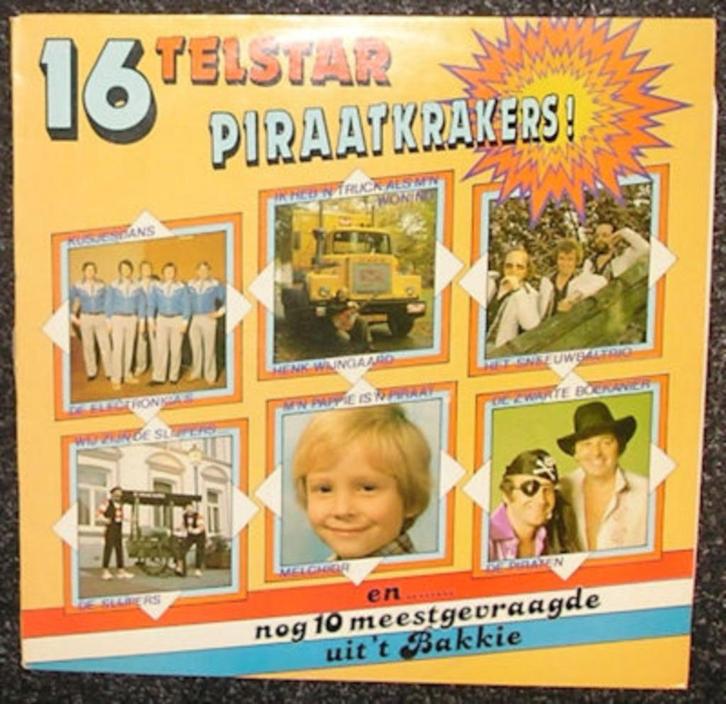 16 Telstar Piraatkrakers – Diverse Artiesten 1981 LP1732, Cd's en Dvd's, Vinyl | Nederlandstalig, Gebruikt, Overige genres, 12 inch
