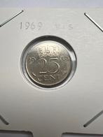 Nederland. Juliana. 25 Cent 1969 vis. Sch. 1151-1, Postzegels en Munten, Ophalen of Verzenden, Koningin Juliana, 25 cent