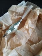 prachtige vogel met glazen oogje met blauwe kleuring, Diversen, Kerst, Ophalen of Verzenden, Gebruikt