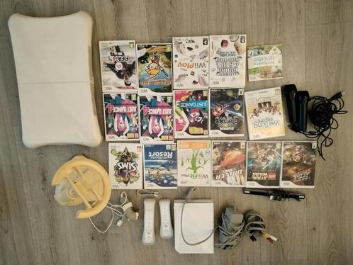 Nintendo Wii Compleet Pakket met Games & Accessoires, Spelcomputers en Games, Spelcomputers | Nintendo Wii, Gebruikt, Met 2 controllers