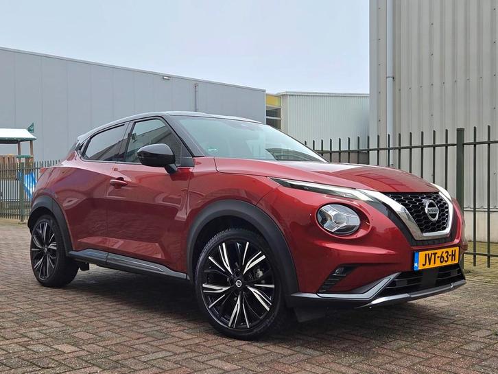 Nissan Juke 1.0 DIG-T N-Design Navi-Led-Cruise-Camera-19inch, Auto's, Nissan, Bedrijf, Te koop, Juke, ABS, Achteruitrijcamera