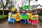 Te koop 9 flower power jurken, Ophalen, Carnaval, Maat 42/44 (L), Zo goed als nieuw