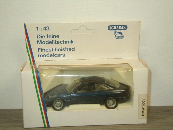 BMW 850i - Schabak 1180 Germany - 1:43, Hobby en Vrije tijd, Modelauto's | 1:43, Gebruikt, Auto, Overige merken, Verzenden