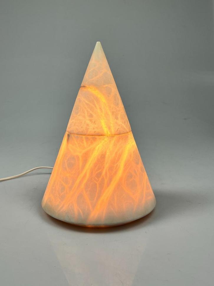 Vintage Albasten Lamp In Kegelvorm, Spanje, 1970's, Huis en Inrichting, Lampen | Tafellampen, Gebruikt, Minder dan 50 cm, Overige materialen