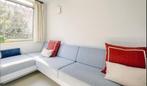 Custom Built-In Blue Corner Sofa, Ophalen, Hoekbank, 300 cm of meer, 75 tot 100 cm