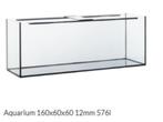 Volglas Aquarium 160x60x60 cm, Ophalen, Nieuw, Leeg aquarium, Nvt