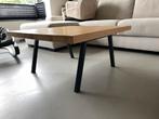 Salontafel eiken 80x80, Ophalen, Vierkant, 50 tot 100 cm, Zo goed als nieuw