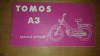 Tomos A3 handleiding, Fietsen en Brommers, Handleidingen en Instructieboekjes, Ophalen of Verzenden, Gebruikt