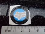 sticker fox logo klein rond blauw grijs, Merk, Zo goed als nieuw, Verzenden