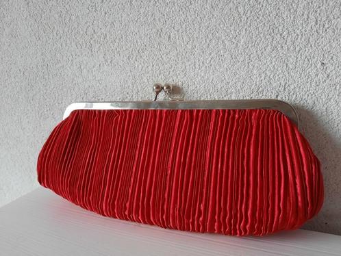 Fuchsia Roze Feestelijke Gala Clutch Tasje, Sieraden, Tassen en Uiterlijk, Tassen | Damestassen, Zo goed als nieuw, Avondtasje