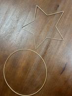 Metalen ringen en ster voor DIY projecten kerst, Hobby en Vrije tijd, Ophalen of Verzenden, Nieuw, Materiaal