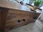 Salontafel oud teak recycled, Ophalen, 100 tot 150 cm, 50 tot 100 cm, Zo goed als nieuw