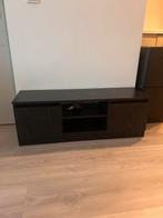 Tv-meubel / Tv-kast Zwart Mango Hout VidaXL Nieuw, Huis en Inrichting, Kasten | Televisiemeubels, Ophalen, Overige materialen