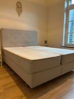 Boxspring ikea 160x200cm incl. matrassen, Huis en Inrichting, Ophalen, Gebruikt, Crème, Tweepersoons