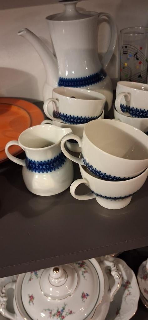 Vintage Thomas Germany Koffieset, Gebruikt, Thomas Germany, Service@rosenthal.de, Ophalen of Verzenden