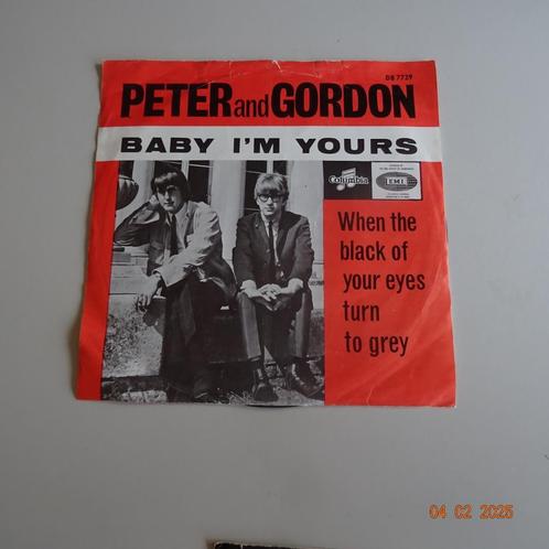 Peter and Gordon - Baby i'm yours, Cd's en Dvd's, Vinyl Singles, Gebruikt, Single, Pop, 7 inch, Verzenden