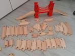 Uitgebreide Houten Treinbaan met Accessoires, Ophalen of Verzenden, Gebruikt, Jongen of Meisje