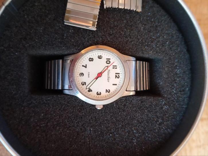 Nauthier Dameshorloge - Staal, Sieraden, Tassen en Uiterlijk, Horloges | Dames, Gebruikt, Polshorloge, Overige merken, Staal, Staal