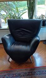 Leolux zwart leren fauteuil Pantha Rhei TEAB, Huis en Inrichting, Fauteuils, Ophalen, Gebruikt