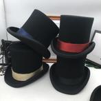 Hoge wollen hoed (top hat retro victoriaanse luxe britse), Verzenden, Nieuw, Hoed