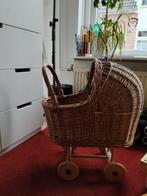 Vintage Riet Poppenbuggy, Ophalen, Gebruikt, Overige typen