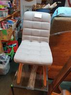 Eetkamerstoelen - Set van 4 - Leer & Stof, Gebruikt, Ophalen of Verzenden, Vier, Leer