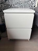 Nachtkastje met 2 lades (2stuks), Huis en Inrichting, Ophalen, Gebruikt, Minder dan 45 cm, 55 tot 70 cm