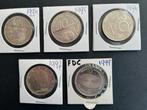 Beatrix prachtige  complete serie Tien Gulden, Postzegels en Munten, Munten | Nederland, Setje, Koningin Beatrix, Zilver, Ophalen of Verzenden