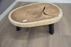 Ronde suar salontafel - 82 - 110cm -BT132, Ophalen of Verzenden, Nieuw, Rond, Metaal