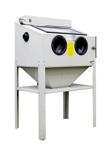 Straalcabine 220liter met compressor en stofzuiger beschikbaar voor biedingen