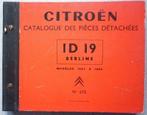 Citroen ID 19 Berline onderdelenboek (A1130) auto catalogue, Ophalen of Verzenden