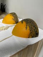 Glaskunst Wandlampen Set, Huis en Inrichting, Lampen | Wandlampen, Ophalen of Verzenden, Gebruikt, Glas