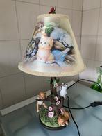 18) Bradford Exchange platteland poezen lamp, Bradford Exchange Engels, Ophalen of Verzenden, Zo goed als nieuw, Stof