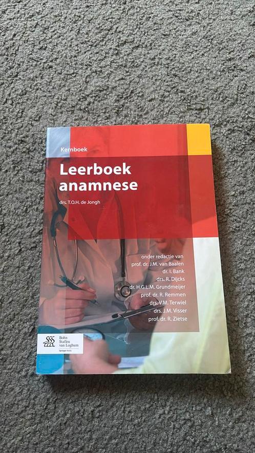 T.O.H. de Jongh - Leerboek anamnese, Boeken, Wetenschap, Zo goed als nieuw, Ophalen of Verzenden