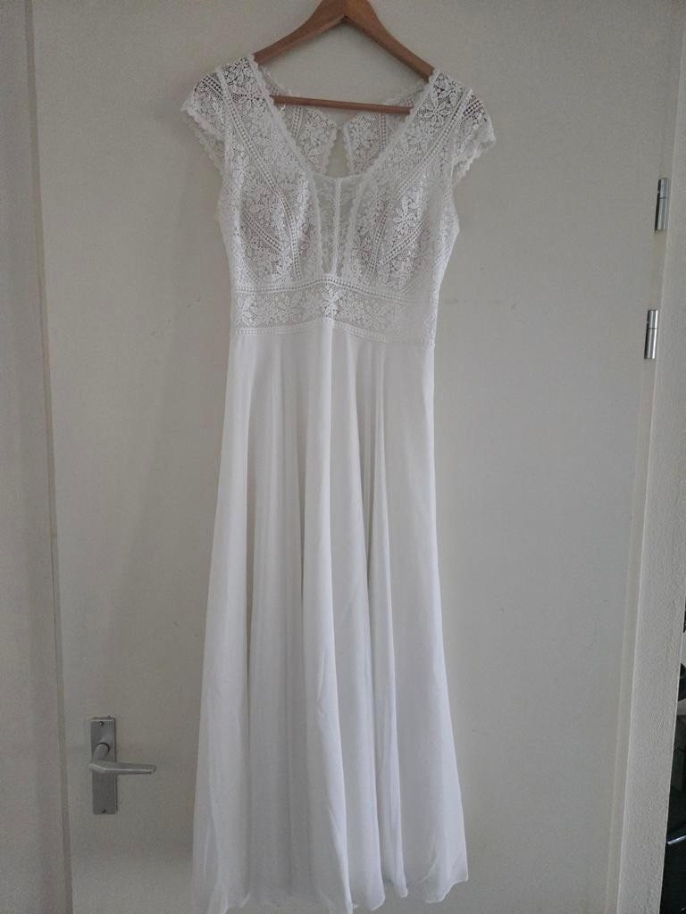 Bianco Evento trouwjurk Milena, Ophalen of Verzenden, Zo goed als nieuw, Wit, Trouwjurk