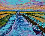 Noordpolderzijl, Antiek en Kunst, Kunst | Schilderijen | Modern, Ophalen of Verzenden