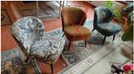 4 Sissy-Boy kuipstoeltjes, 2 soorten jungle/tropisch designs, Huis en Inrichting, Ophalen, Hout, Overige kleuren, Zo goed als nieuw