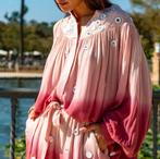 BIANCA blouse roze tie dye Ibizastyle mt M/L
