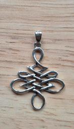 Zilveren kettinghanger Keltische Knoop, Nieuw, Ophalen of Verzenden, Kruis of Symbool, Zilver