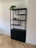 Zwarte metalen kast, Ophalen, 25 tot 50 cm, 50 tot 100 cm, 200 cm of meer