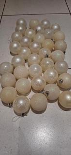 Witte Kerstballen, Diversen, Kerst, Ophalen of Verzenden, Gebruikt