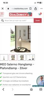 5x Salerno Meo Hanglamp Zilver/Chroom - Nieuwstaat!, Huis en Inrichting, Lampen | Hanglampen, Ophalen, Nieuw, Glas, Minder dan 50 cm